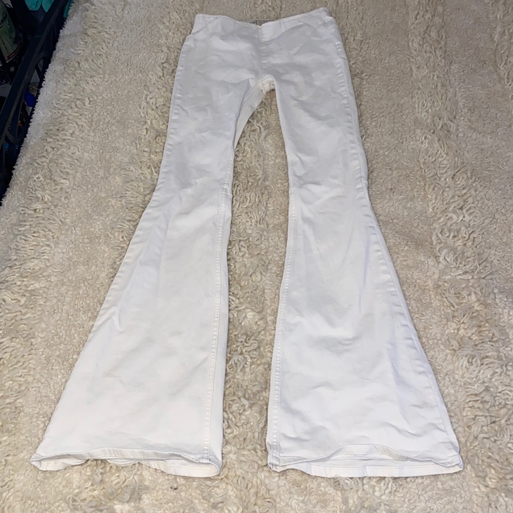 Free people flare jeans! Inseam 32 inches
